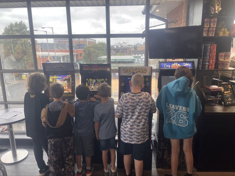 Retro arcade cabinets
